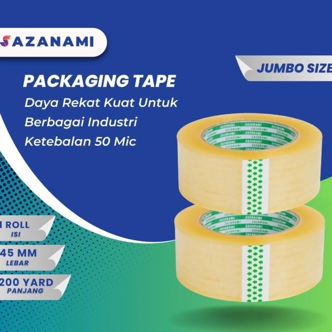 

Update SAZANAMI LAKBAN BENING JUMBO 2" INCH 45MM X 200Y COKLAT JUMBO 200Y saz4 Ayo Beli