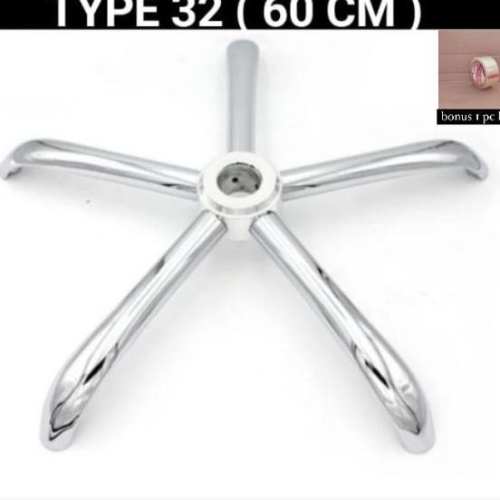 Kaki Kursi Kantor Besi Chrome, Kaki Kursi Gang , Kaki Kursi Staff