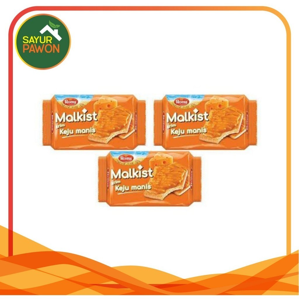 

ROMA MALKIST Krim Keju Manis 90 gram - Biskuit Cracker