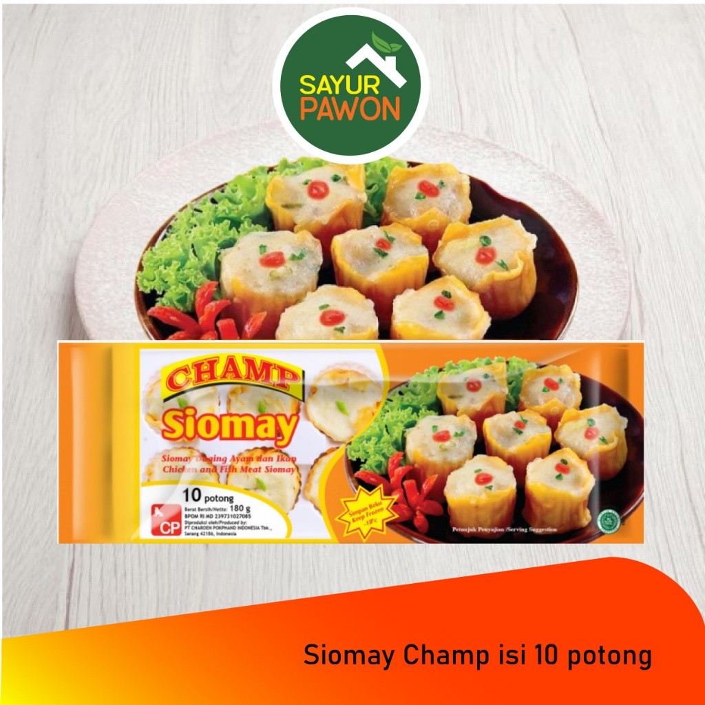

Siomay Champ Frozen isi 10 pc/pack (Isi Olahan daging ayam dan ikan)