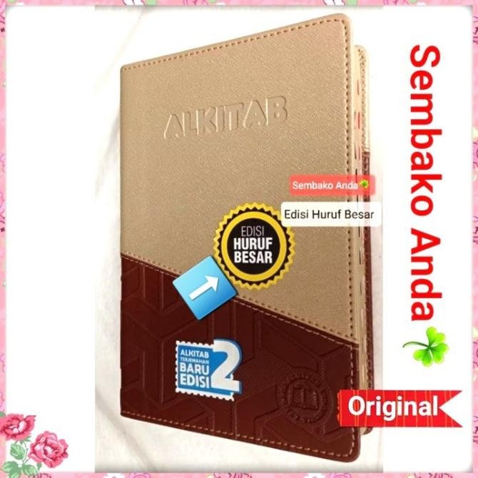 

Alkitab Kristen EDISI HURUF BESAR. Manula Lansia Usia Lanjut. PC