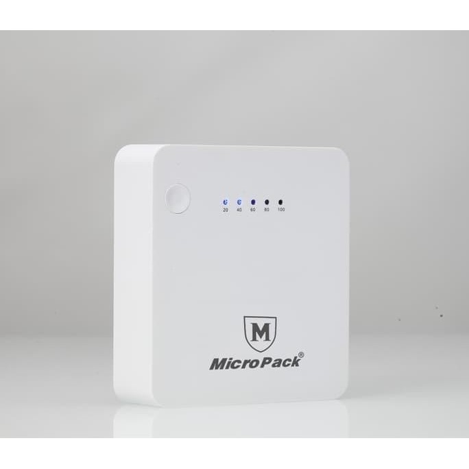 MicroPack Power Bank 7800 mAh P7800 White