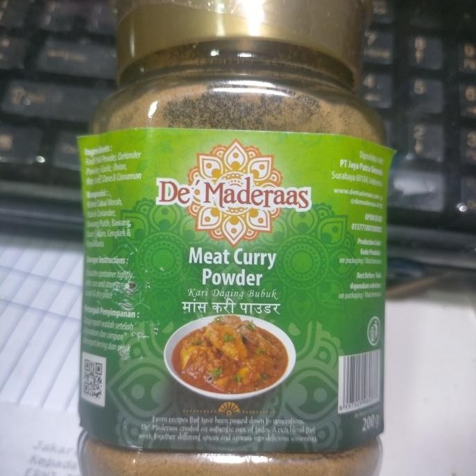 

De Maderaas Madras Meat Curry Powder /Kari Daging Bubuk 200G