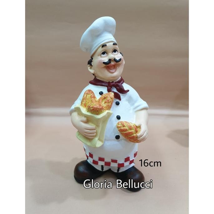 PATUNG PAJANGAN KOKI BREAD ROTI / CHEF