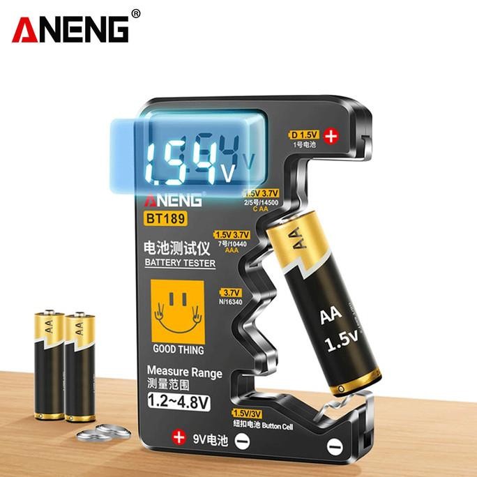 Aneng Bt189 Button Cell Battery Tester 9V N D C Aa Aaa Universal Ori