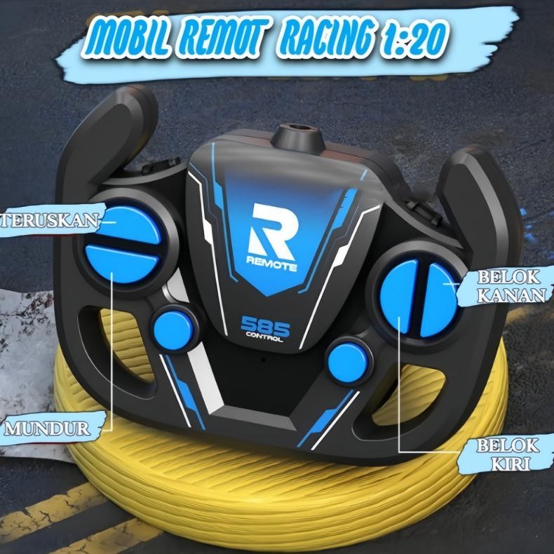 rwe-45 F Mobil Remote Control RC Drift Kerendengan Lampu dan Musik Dapat Diisi Ulang/Mobil Remote Co