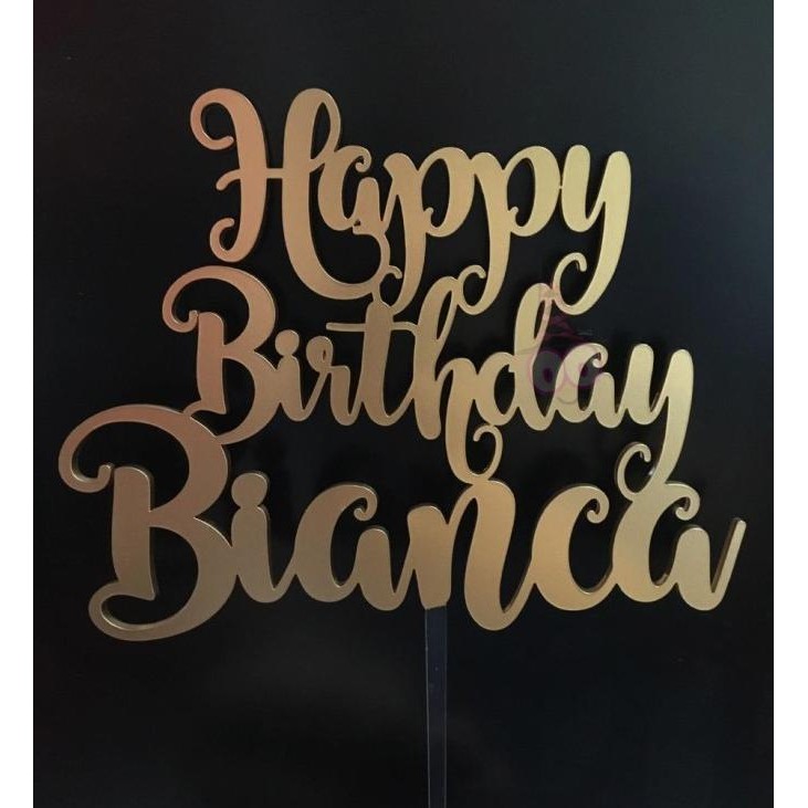 

CUSTOM Topper Kue | Custom Nama Akrilik | Custom Cake Topper