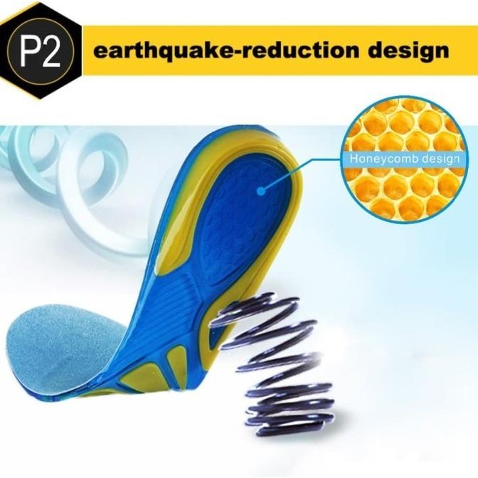 

Silicone Gel Insoles Foot Care Shoe Pad Insole Gel Sepatu Pria Wanita