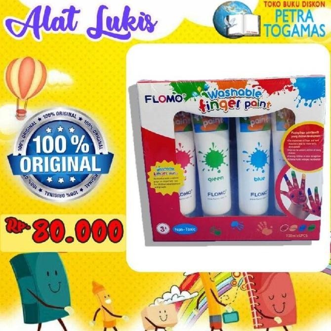 

Azalia Kesempatan Terbatas! Cat Alat Melukis Lukis Rna Anak Flomo Shae Kids Finger Paint Ori