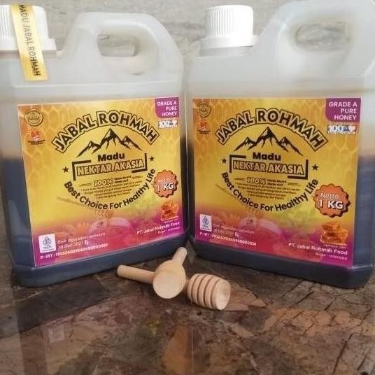 

Madu Asli Murni Jabal Rohmah 1Kg Nektar Akasia Grade A 100% Alami Pure Raw Honey