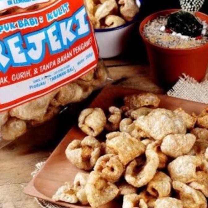 

Krupuk Samcan Kulit Babi Rejeki Khas Bali 200 gr STS