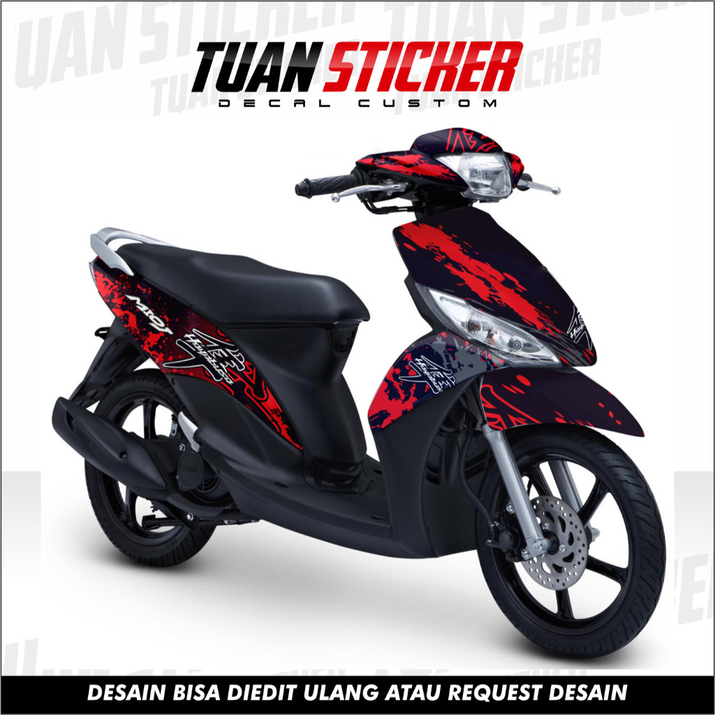 Decal Mio J Full Body Stiker Mio J Variasi Full Body Striping Mio J Variasi kode kosong tigabelas