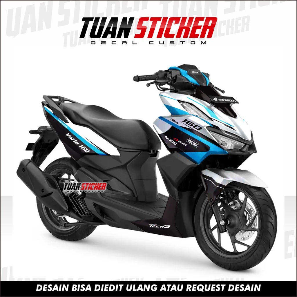 Sticker Decal Full Body Honda Vario 160 2021 2022 Striping Decal Vario 160 2021 2022 Full Body Stike