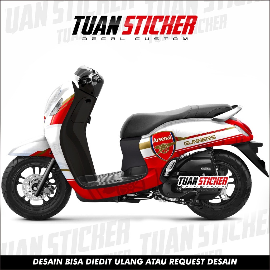 Sticker Striping Decal New Scoopy 2021 Sticker New scoopy 2021 Stiker Scoopy 2021 Motif arsenal