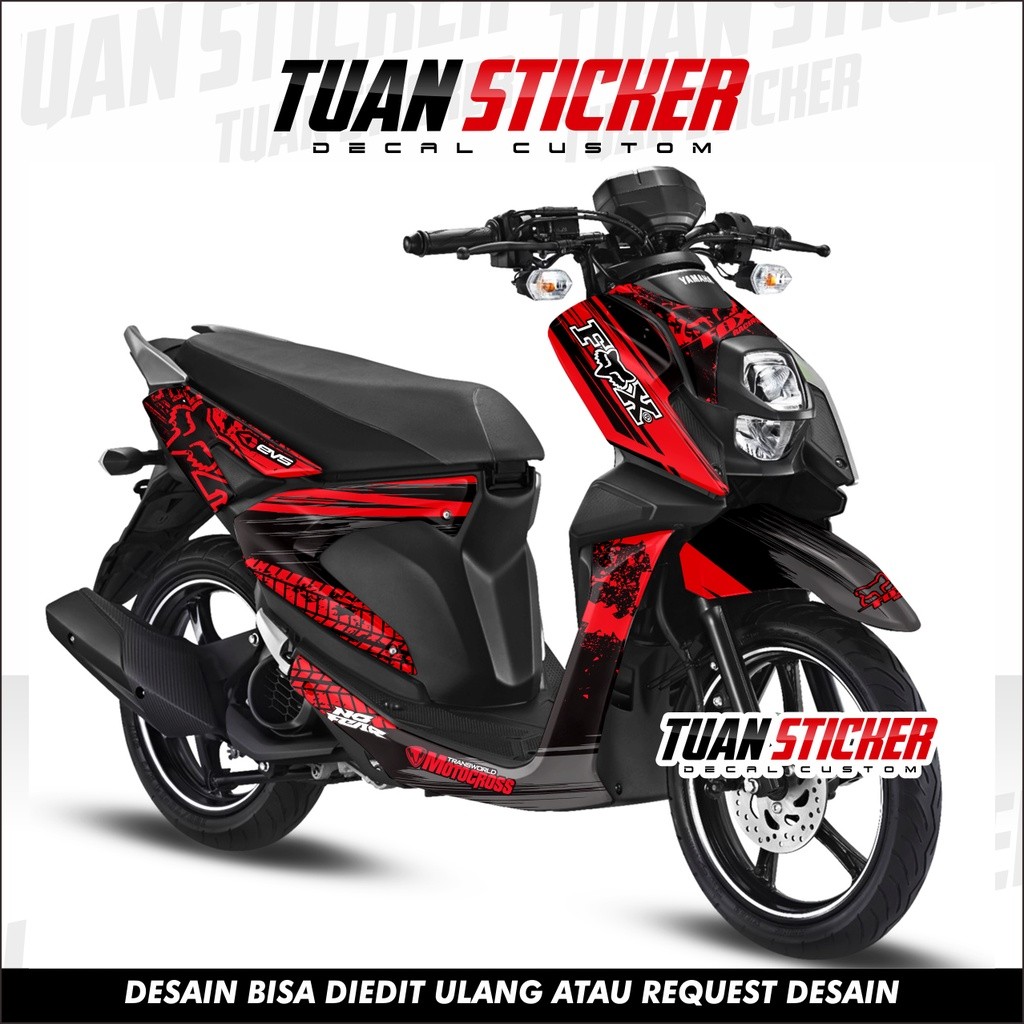 Sticker Striping Decal Yamaha XRide 125 Decal Sticker XRide 125 Sticker XRide 125 Full Body R fox