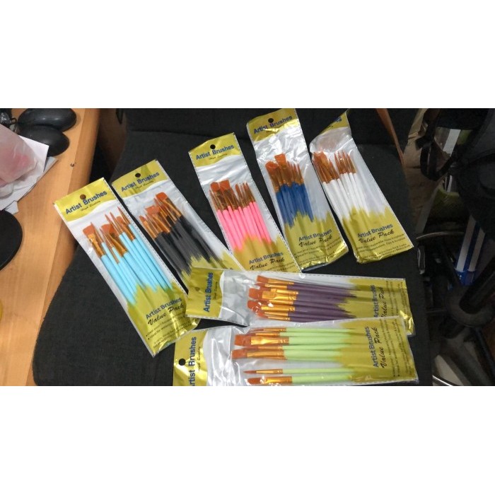 

@=@=@=@=] artist brushes isi 10 buah value pack ada 7 macam warna kualitas giorgione edw