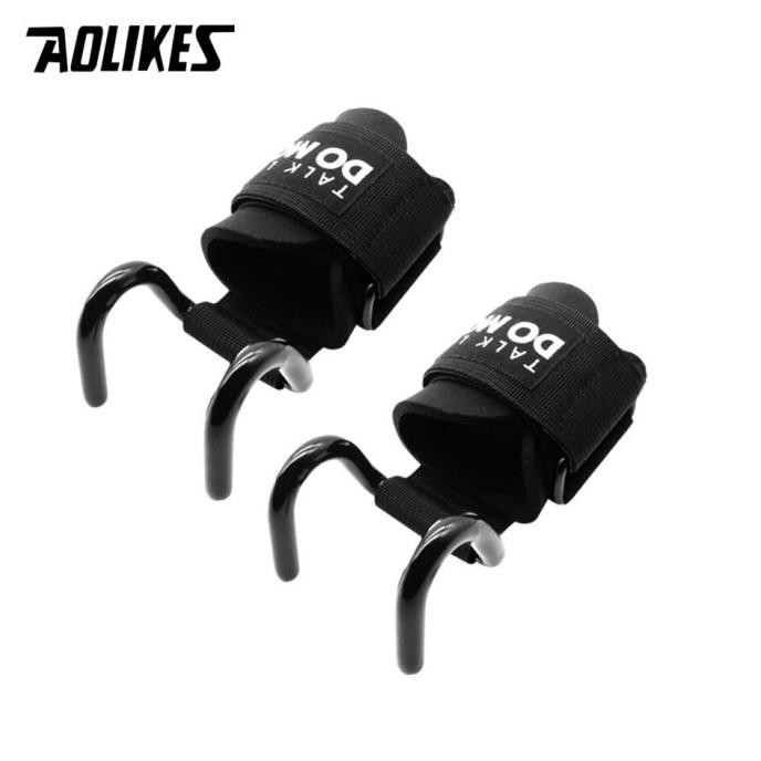 

Weight Lifting Hook Hand Bar Wrist Support Straps Glove Strength 2 Pcs