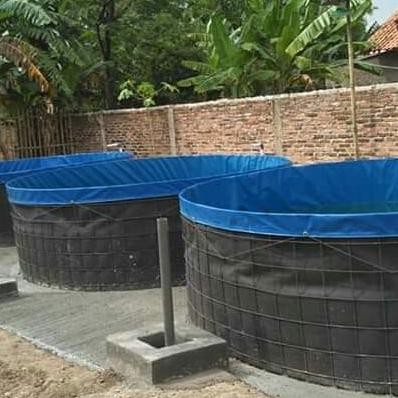 Kolam Bundar D3 T1 Fullset, Terpal Orchid (Khusus Pulau Jawa)