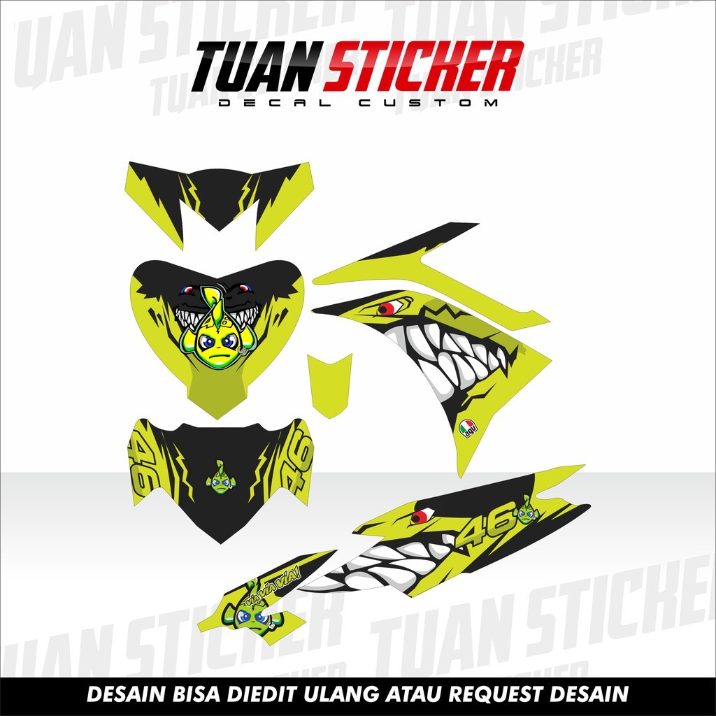 Sticker Striping decal  jupiter mx new, Striping  jupiter mx new, Sticker new jupiter mx shark