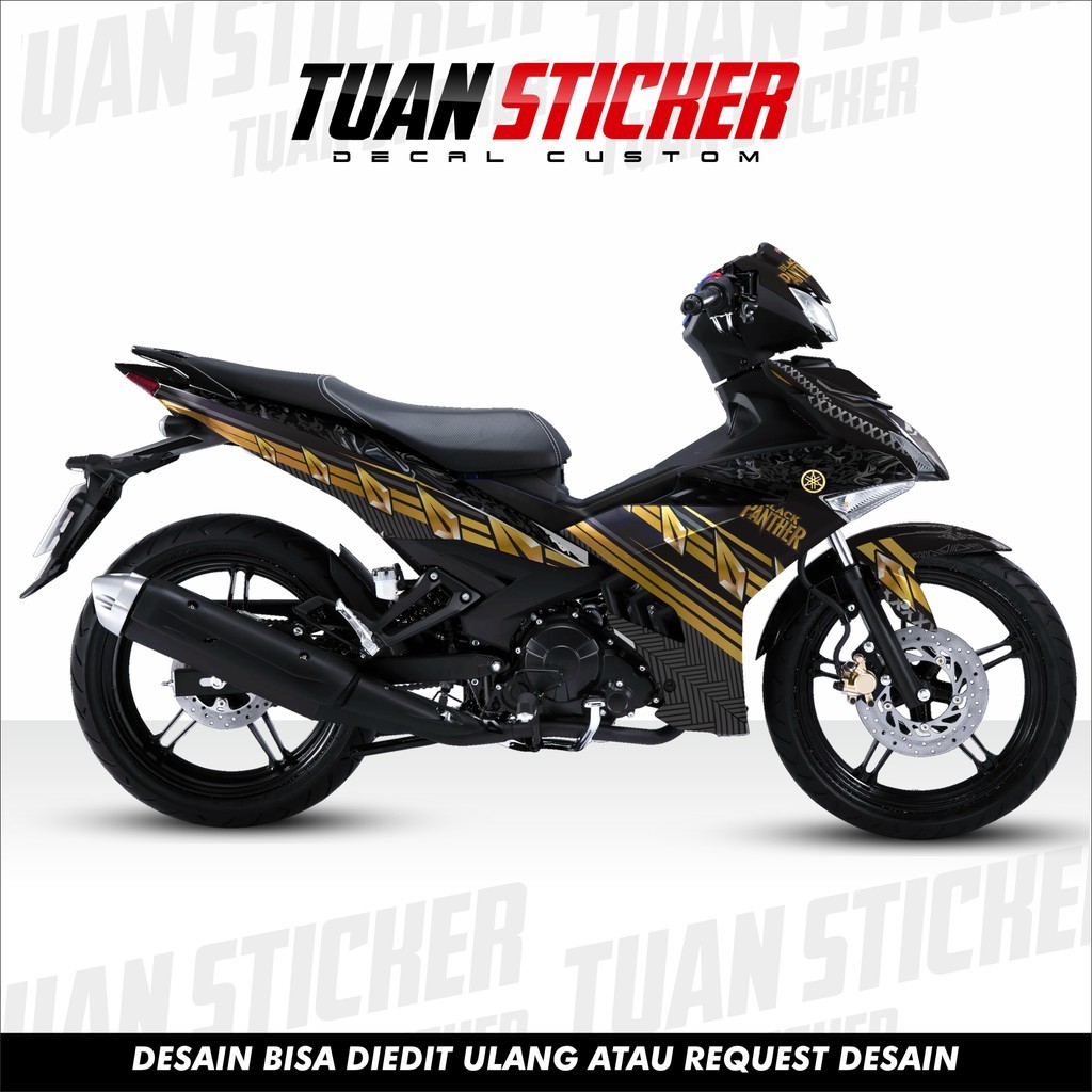 Sticker decal  jupiter mx king, Striping  jupiter mx king , Sticker new jupiter mx king black phante
