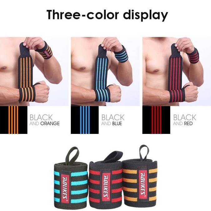 

Aolikes 1Pcs Hand Wraps Sport Wrist Strap Lifting Wrist Support Wraps