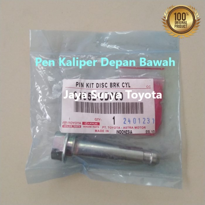 Pen Pin Kaliper Caliper Rem Depan Bawah Sienta Original Toyota Astra