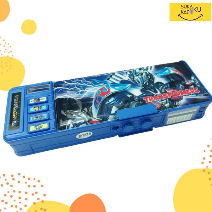 

KOTAK TEMPAT PENSIL ANAK KARAKTER TRANSFORMERS MAGNET/ SANDI /PASSWORD LFS