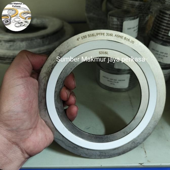 

Swg Ansi 150 Ss316 Filler Ptfe ( Spiral Wound Gasket Ansi 150 ) 4