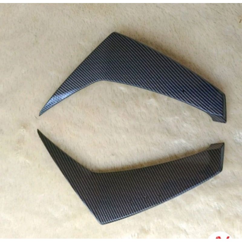 COVER LEKSIL SAMPING LUAR BODY SIRIP SAYAP DEPAN MIO M3 Z FULL KARBON CARBON