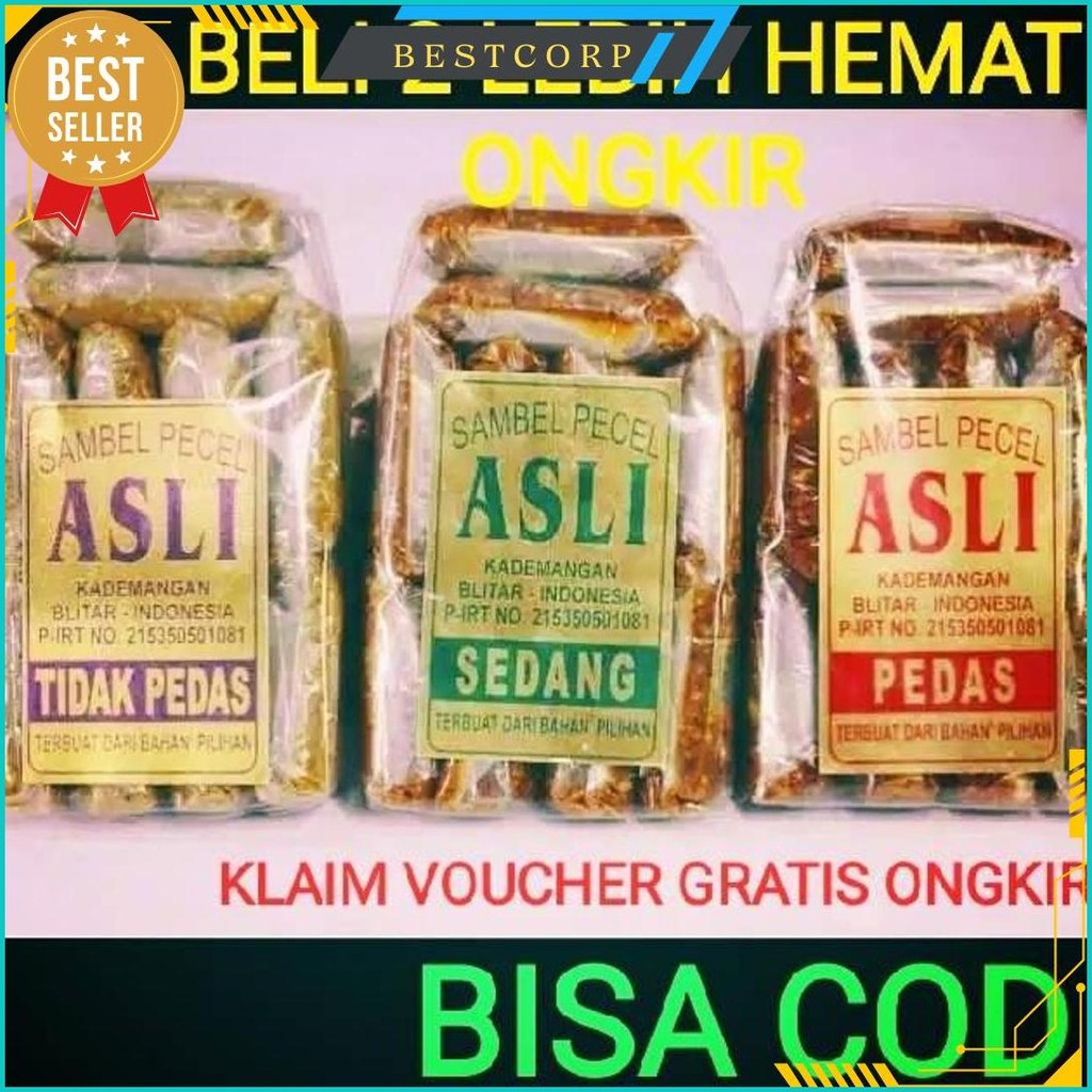 

Sambel Pecel Asli Blitar / Sambal Pecel Asli 450 Gram Original Produk