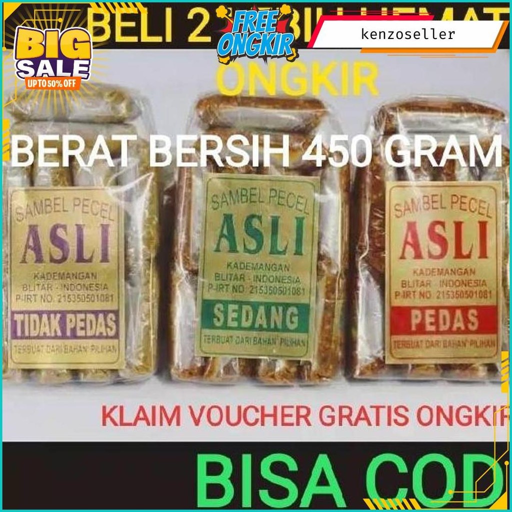 

Sambel Pecel Asli Blitar / Sambal Pecel Asli 450 Gram Gratis Ongkir