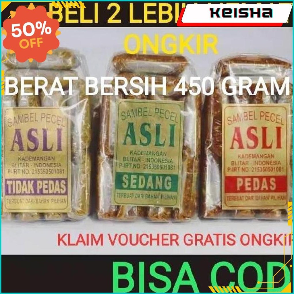 

Sambel Pecel Asli Blitar / Sambal Pecel Asli 450 Gram Original Produk
