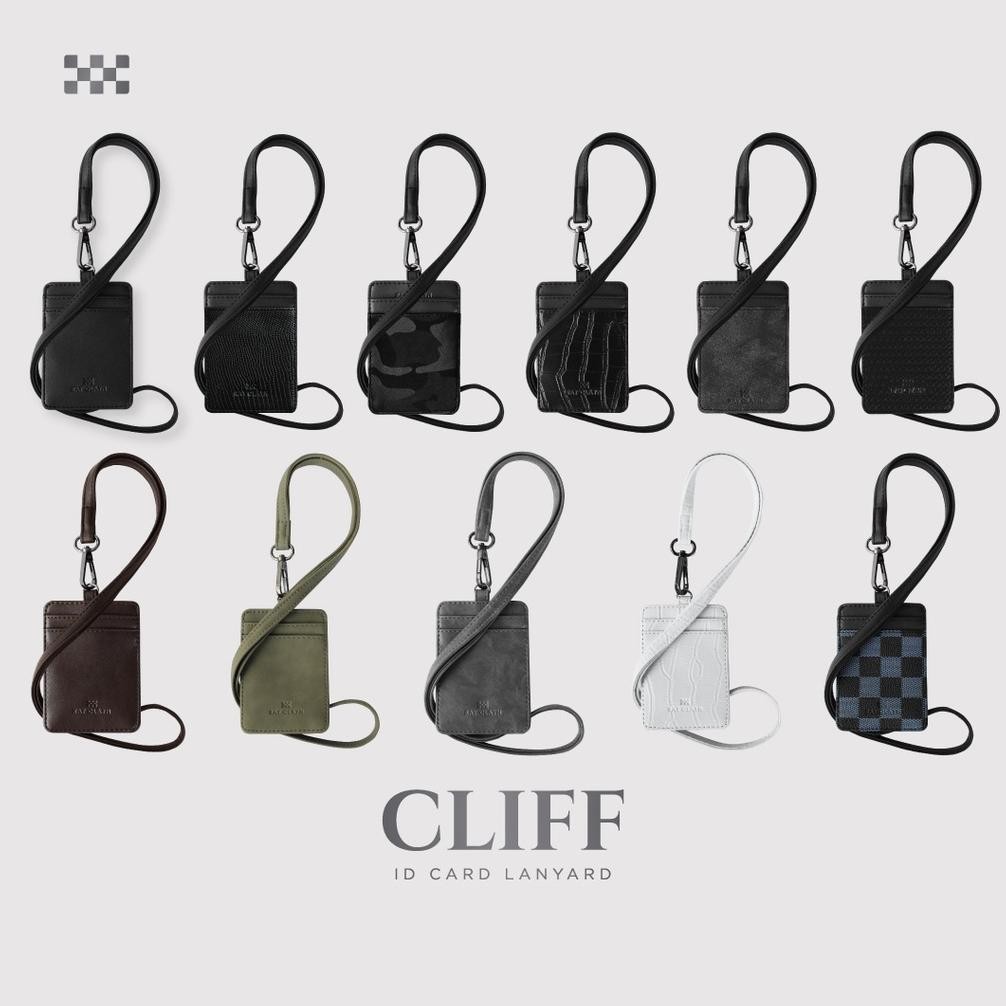 

An85 Ray Clyn - ID Card Lanyard / Name Tag / Lanyard ID Cardholder Kulit / Gantungan Kartu ID Premium