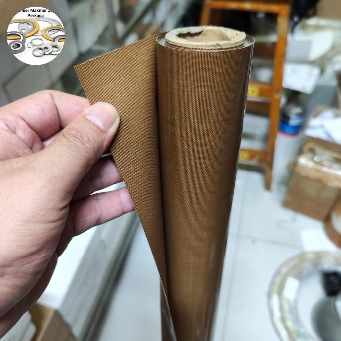 

Kain Teflon Tahan Panas 0,25Mm X 30Cm X 100Cm ( Tanpa Lem )