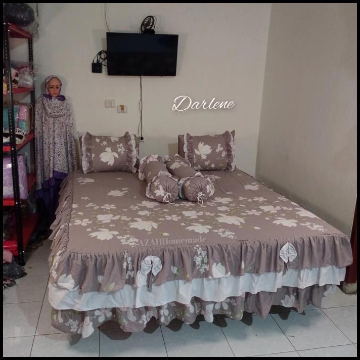 Sprei Pengantin Rumbai Susun/Sprei Rumbai Bantal Busa