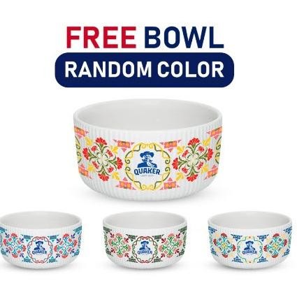 

yt- Quaker Instant / Quick Cooking Oatmeal 800 gram Free Bowl Ramadhan Pack Viral