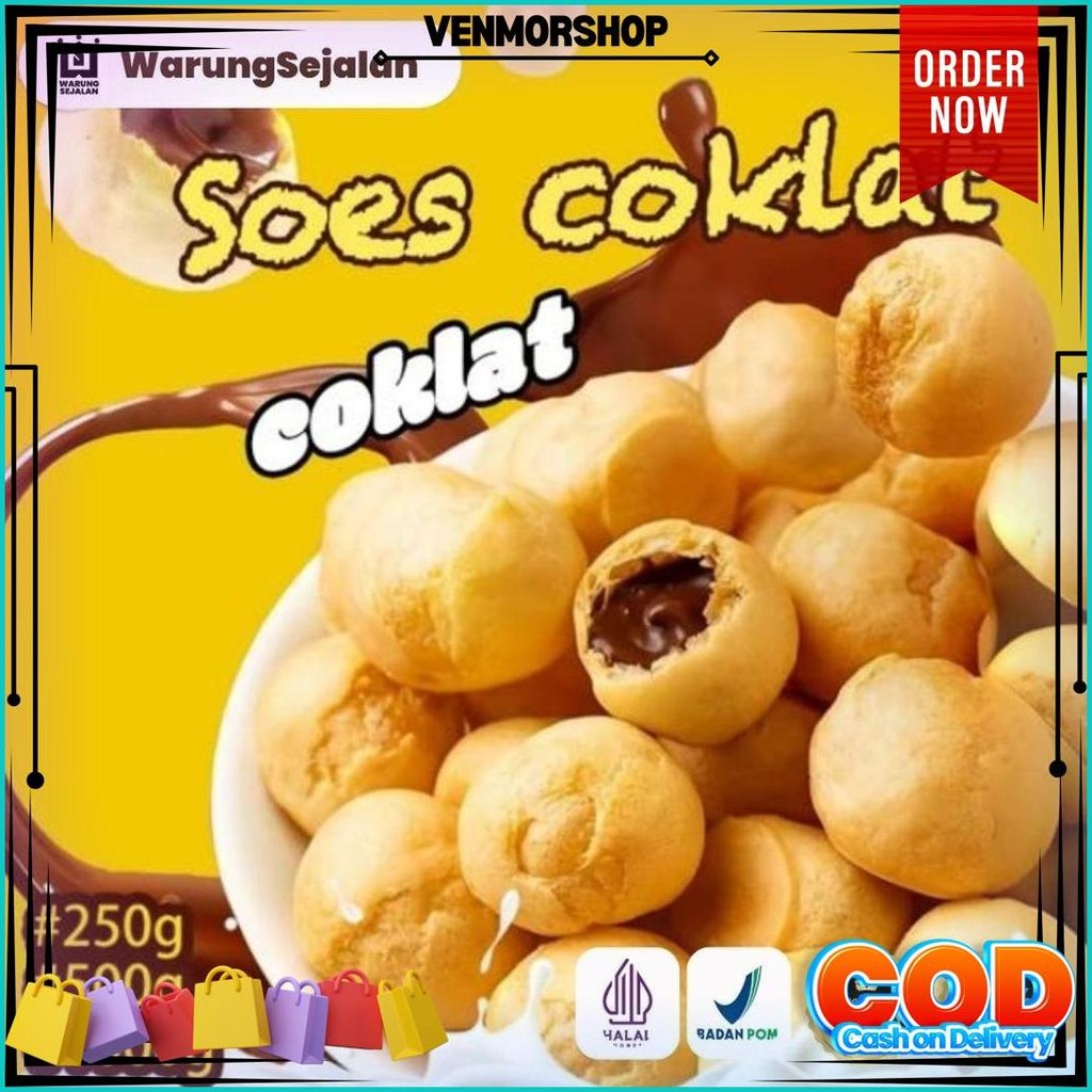 

Jawa Barat Cod Soes Cokelat Coklat 500G/1Kg Kue Sus Kering Isi Soes Coklat Lumer 1Kg Enak Murah Cemilan Keluarga Cocok Untuk Dewasa Dan Anak-Anak Chocolate Food Makanan Snack Manis D Gratis Ongkir