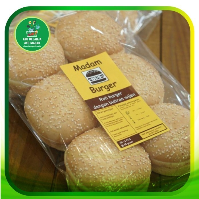 

Roti Burger / Burger Bun Isi 6 per pack (frozen produk)