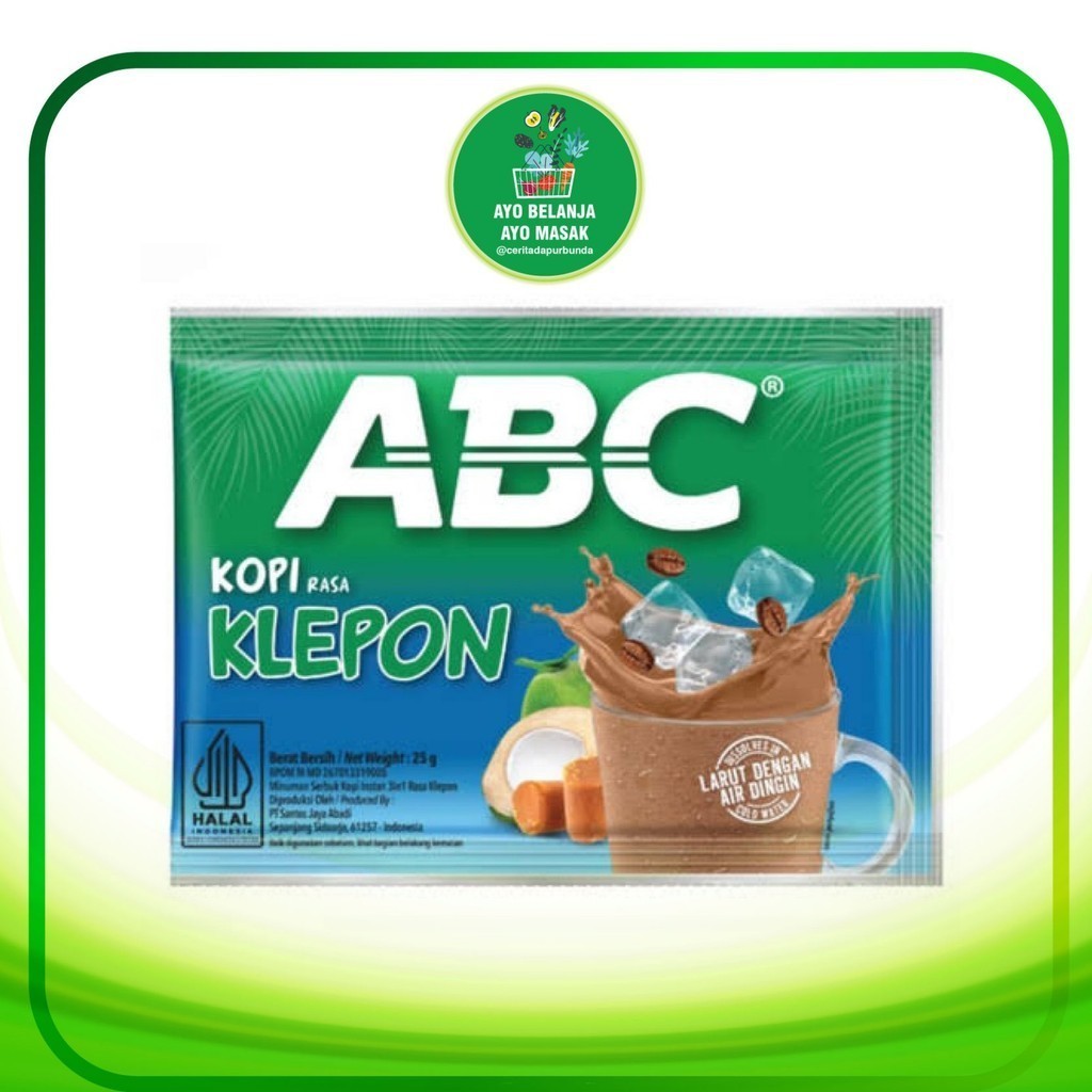 

Kopi ABC Klepon 25 gram per Sachet - kopi instan