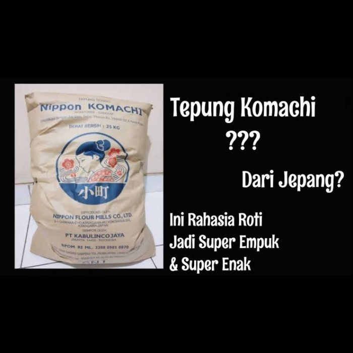 

Tepung Komachi Tepung Protein Tinggi Import Jepang Halal Repack 1kg