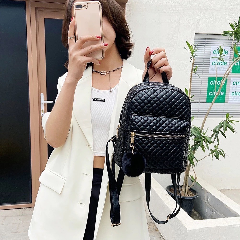 Backpack Skolah Ransel Back Wanita Perguruan Tinggi Kasual Luar Cantik Tas Tas Gendong Cewe Korea Ts