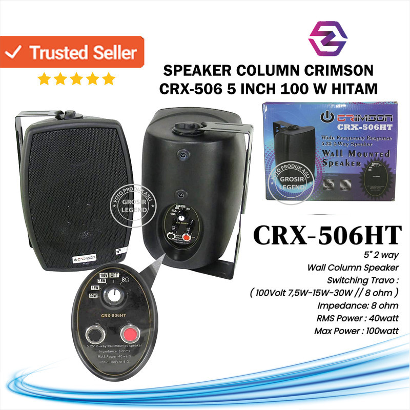 Speaker pasif crimson crx 506ht / crx506ht 8 ohm 5 inch 2 buah
