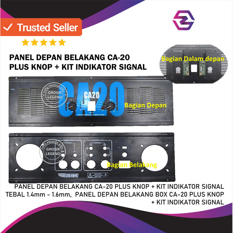 PANEL DEPAN BELAKANG CA-20+KNOP+KIT INDIKATOR SIGNAL TEBAL 1.4-1.6mm