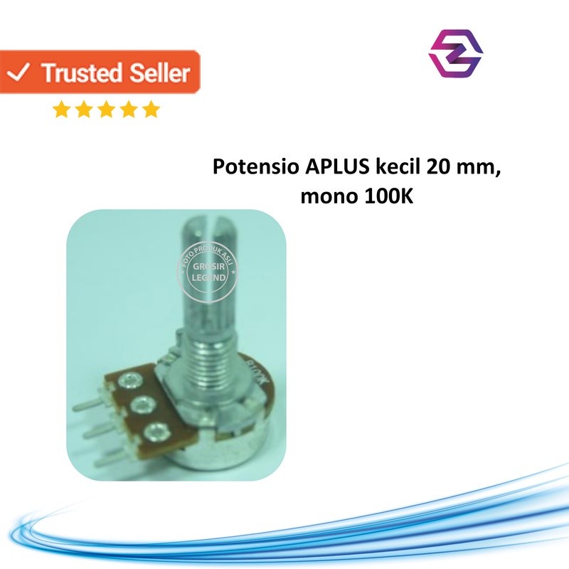 Potensio APLUS MONO 100k 2cm
B100k potensio geser