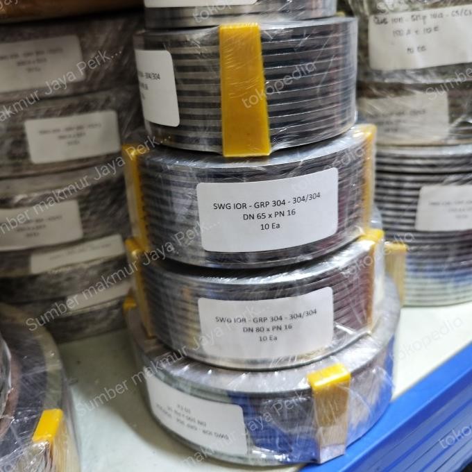 

Swg Pn16 Ss304 ( Spiral Wound Gasket Ss304 Pn16 ) 8"Inch