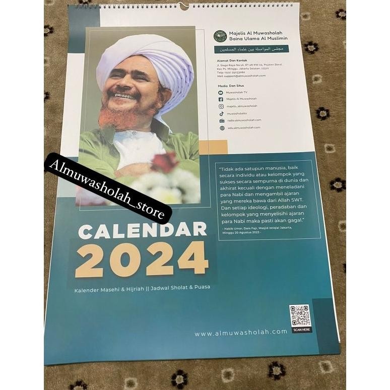 

fx-23 Kalender Masehi 2024 Majelis Almuwasholah Original