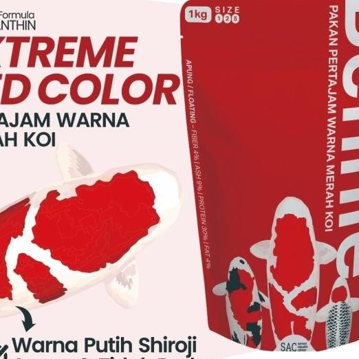 Pelet Koi Pakan Ikan Koi Pertajam Warna Merah Koi Pelet Bennie 1Kg