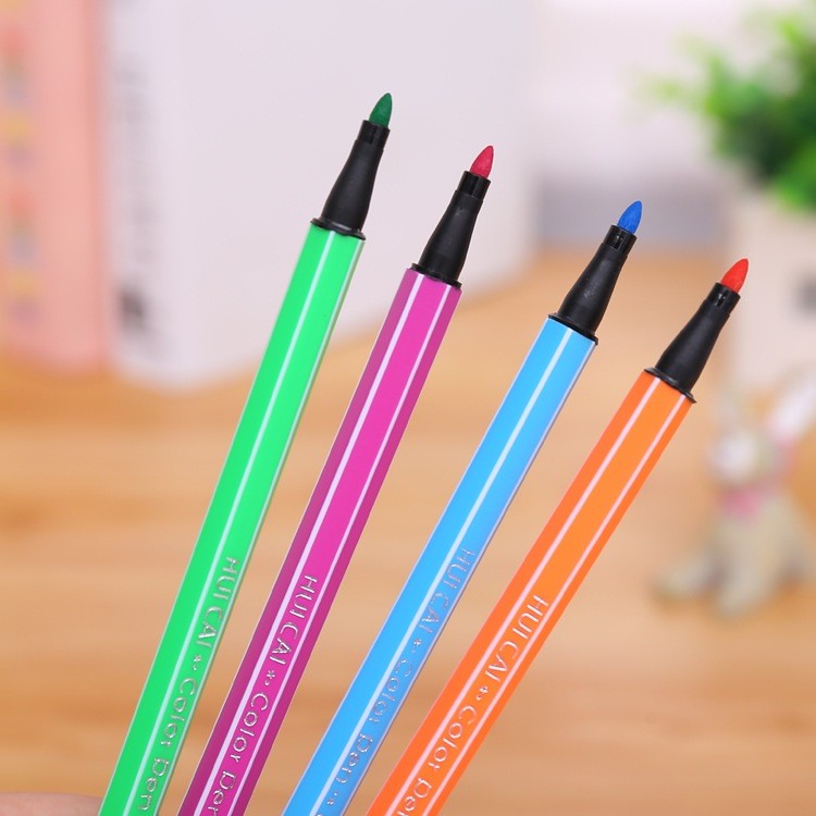 

[Ready] Aimilo Spidol Warna Warni 1 Set Hexagonal Watercolor Marker Pen Stabilo Pastel 12/24/36/48