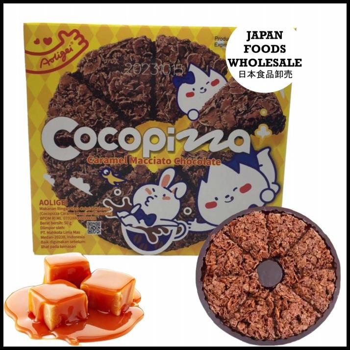 

Aoligei Cocopizza Caramel Macciato Chocolate / Cemilan Impor