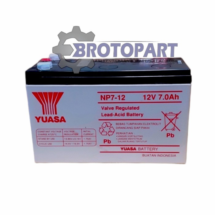 Aki Battery Alat Semprot Sprayer Hama Elektrik Nagoya Yuasa Np7 12